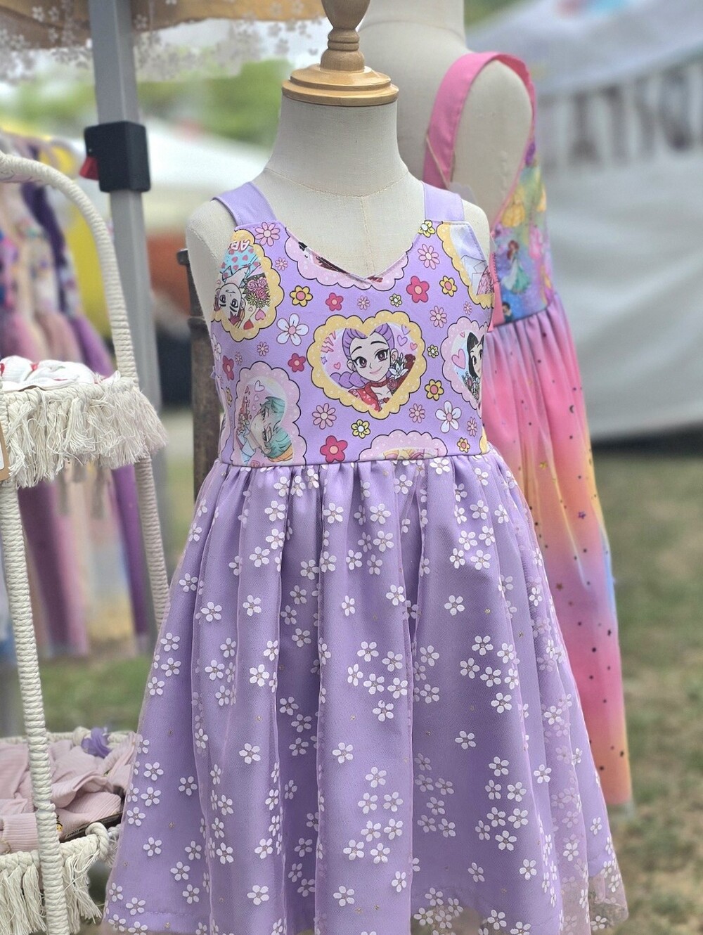 Floral K-pop demon hunters dress